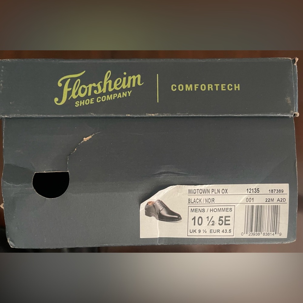 Florsheim Men's Midtown Plain Toe Oxford Extra wide - Picture 7 of 11